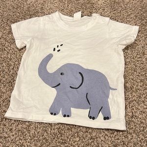 Boys white T-shirt with element 12 months